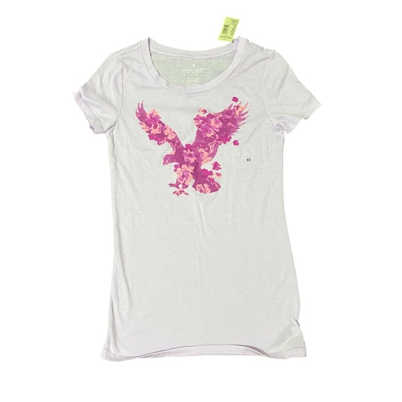 American Eagle Outfitters Tops - NWT American Eagle Outfitters Women's Graphic Short Sleeve T-Shirt in Lavender